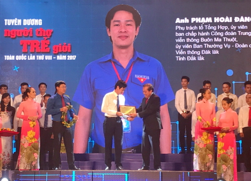 Anh Phạm Hoài Đăng được tuyên dương "Người thợ trẻ giỏi" toàn quốc năm 2017